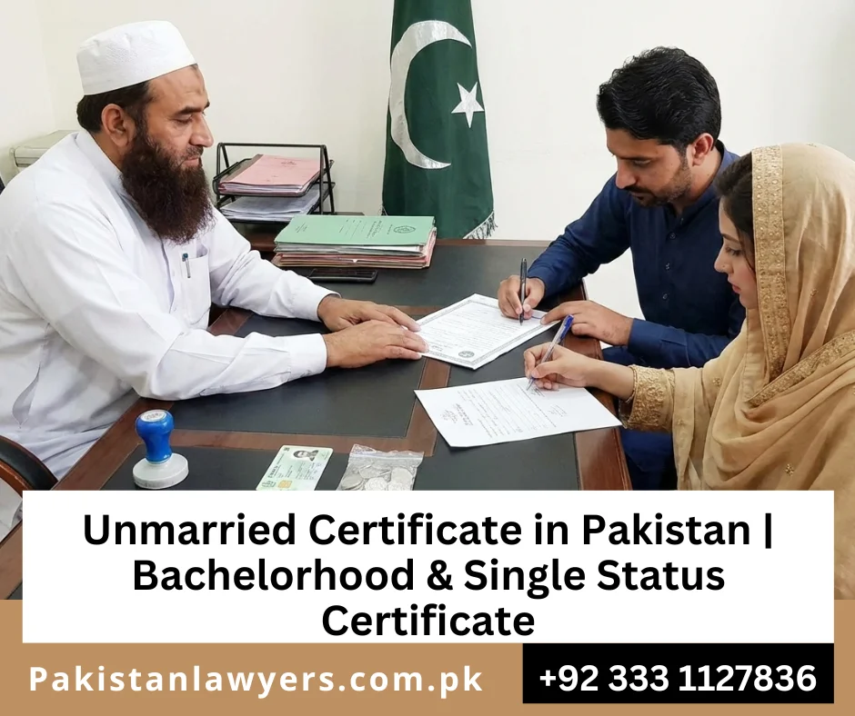 Unmarried affidavit Pakistan for single status verification