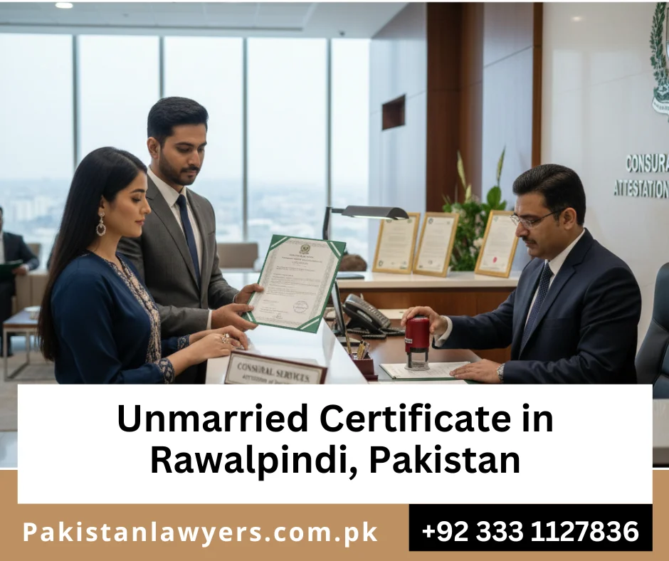 Union Council unmarried certificate Rawalpindi Pakistan
